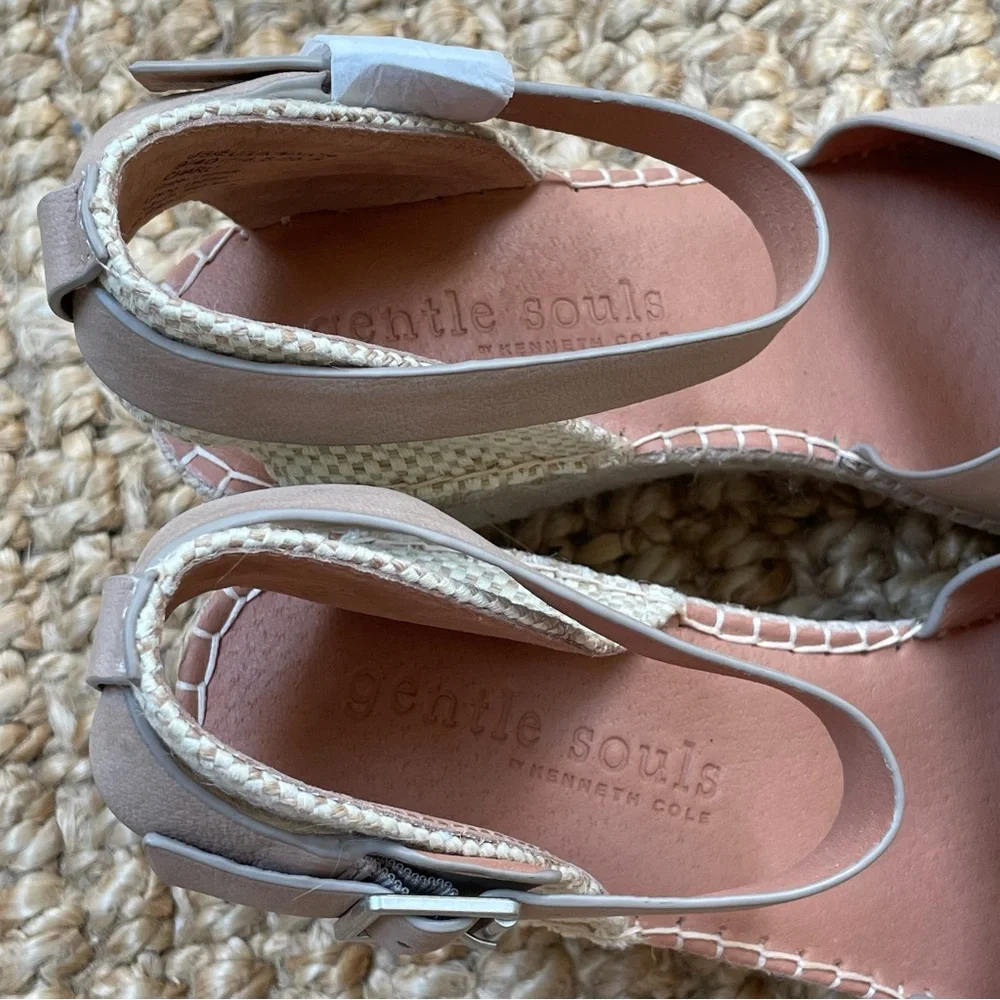 Gentle Souls Espadrille Strap Platform Wedge Sandals size 9 - Picture 9 of 11